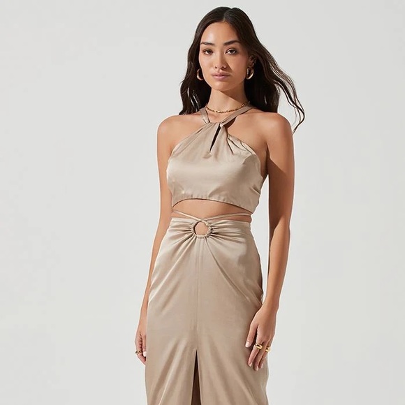 ASTR THE LABEL | ROBIN TOP | KHAKI - Picture 2 of 7